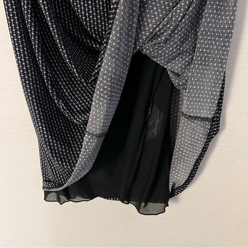 Max Mara Y2K Faux Wrap Abito Dress Vintage Dark Fairy Quiet Luxury Style Sz 40 - Picture 4 of 6